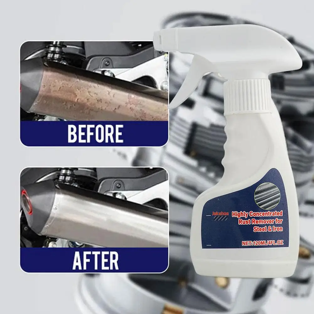 120ml Heavy Duty Rust Remover Spray Fast Acting Rust Dissolver & Anti-Rust Coating for Metal, Car, Tools Multi-Surface Cleaner ﻿ image 3