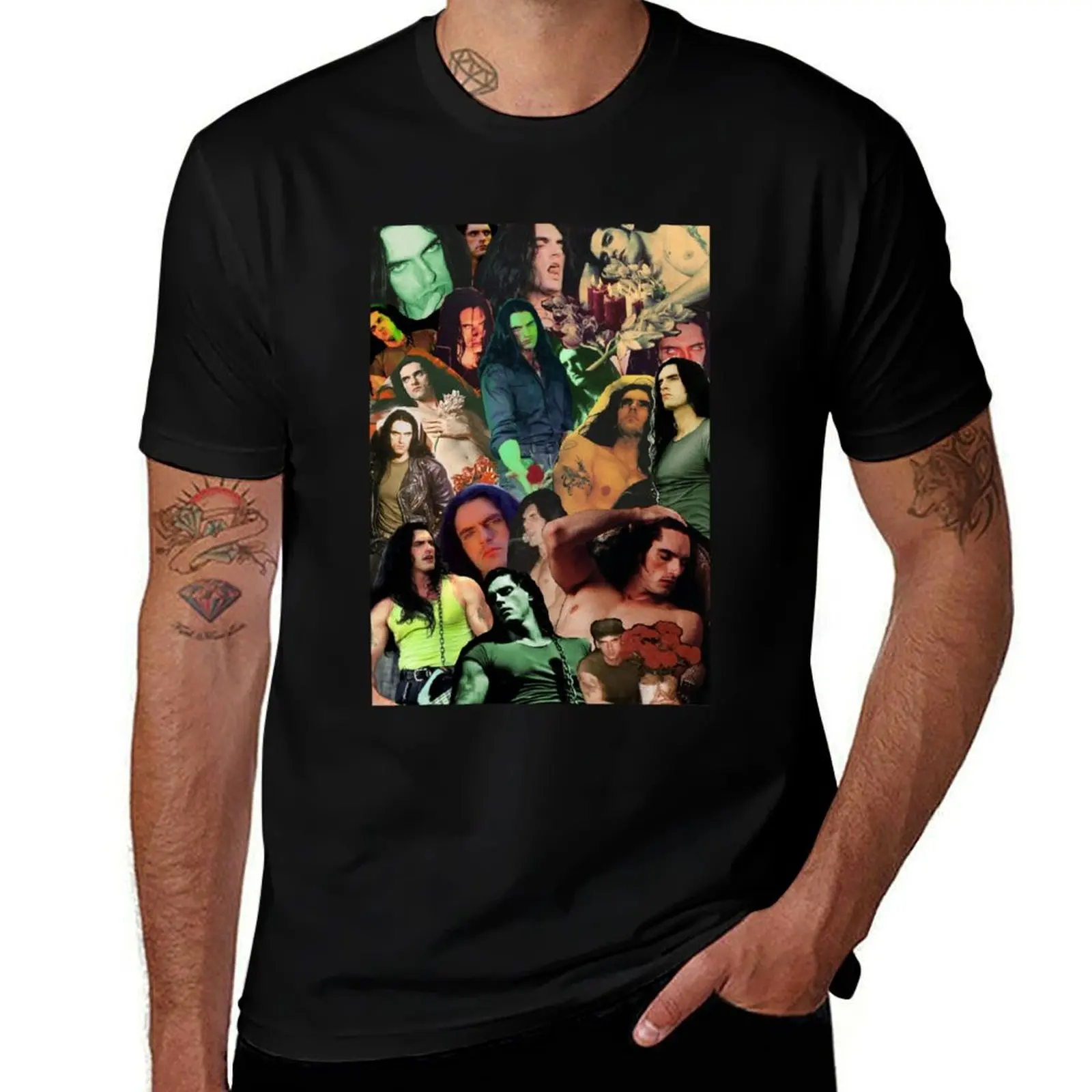 Type O Negative: Peter Steele Dark Goth Collage Edit II T-Shirt oversized shirts graphic tees t shirt for men