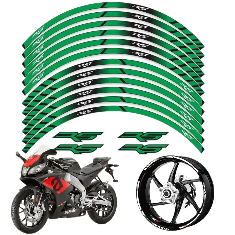 For APRILIA RS 125 50 250 RS125 RS50 RS250 Motorbike Parts Contour Wheel Decoration Decal Sticker - 1