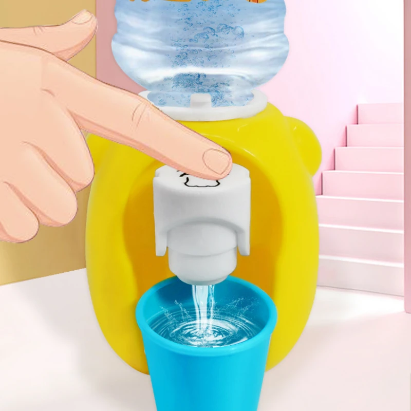 Mini distributeur d'eau pour enfants, maison de jeu pour petite fille, jouet de cuisine simulé avec sortie d'eau, distributeur de clics amusant pour bébés