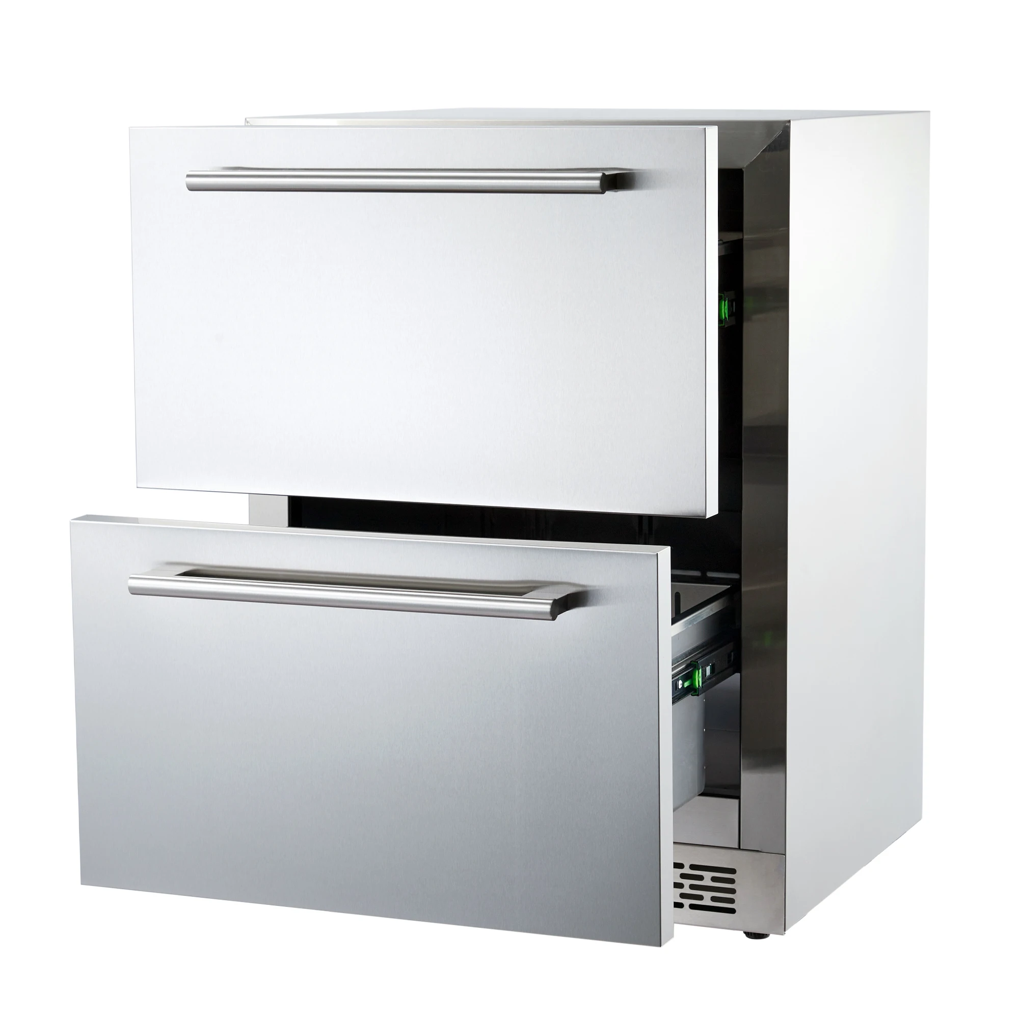 24 inch wide drawer refrigerator, built-in wine, and beverage refrigerator under the counter, weatherproof, Anti-fingerprint