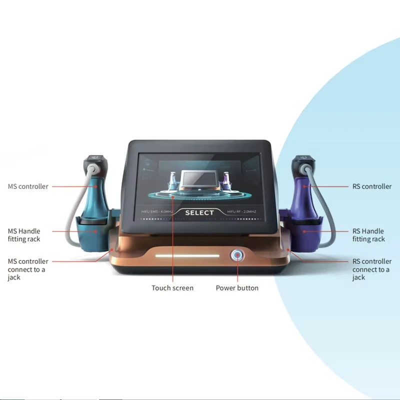 MPTS Novo Corpo Portátil de Esmagamento de Gordura Emagrecimento Redução de Celulite Máquina de Emagrecimento RF EMS 3 em 1 Máquina HIfu