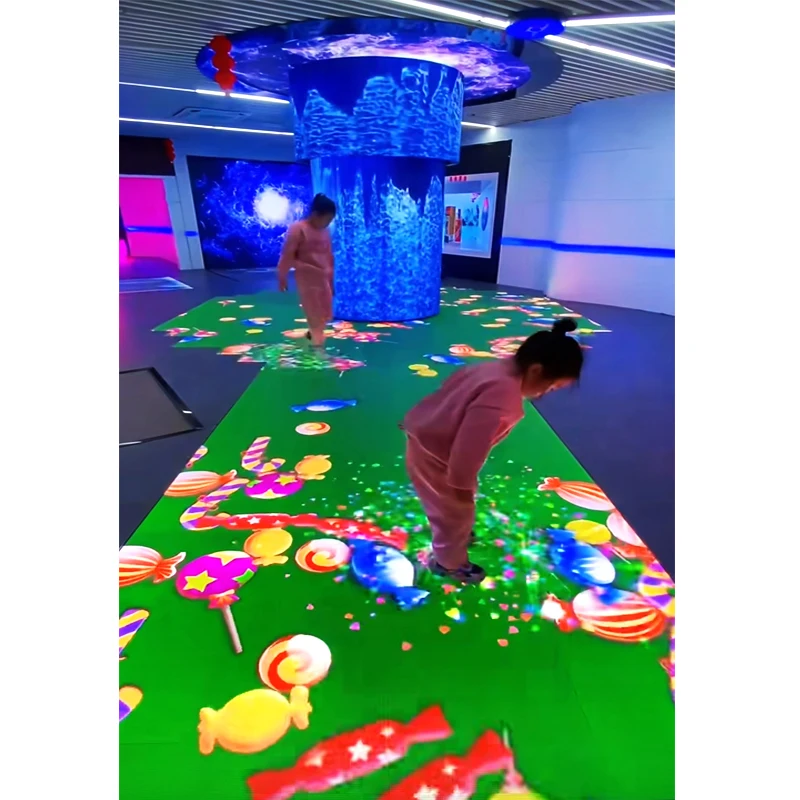 Human Body Sensing Immersive Interactive Game Dance KTV DJ Dynamic Floor DisplayHigh Refresh RateHeavy-dutyFootTraffic