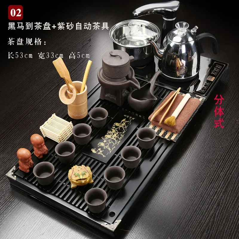 Chinese Tea Cup Set Semi Automatic Infuser Ceramic Gaiwan Puer Complete Tea Ceremonykung Fuservice Tetera Drinking Teaware