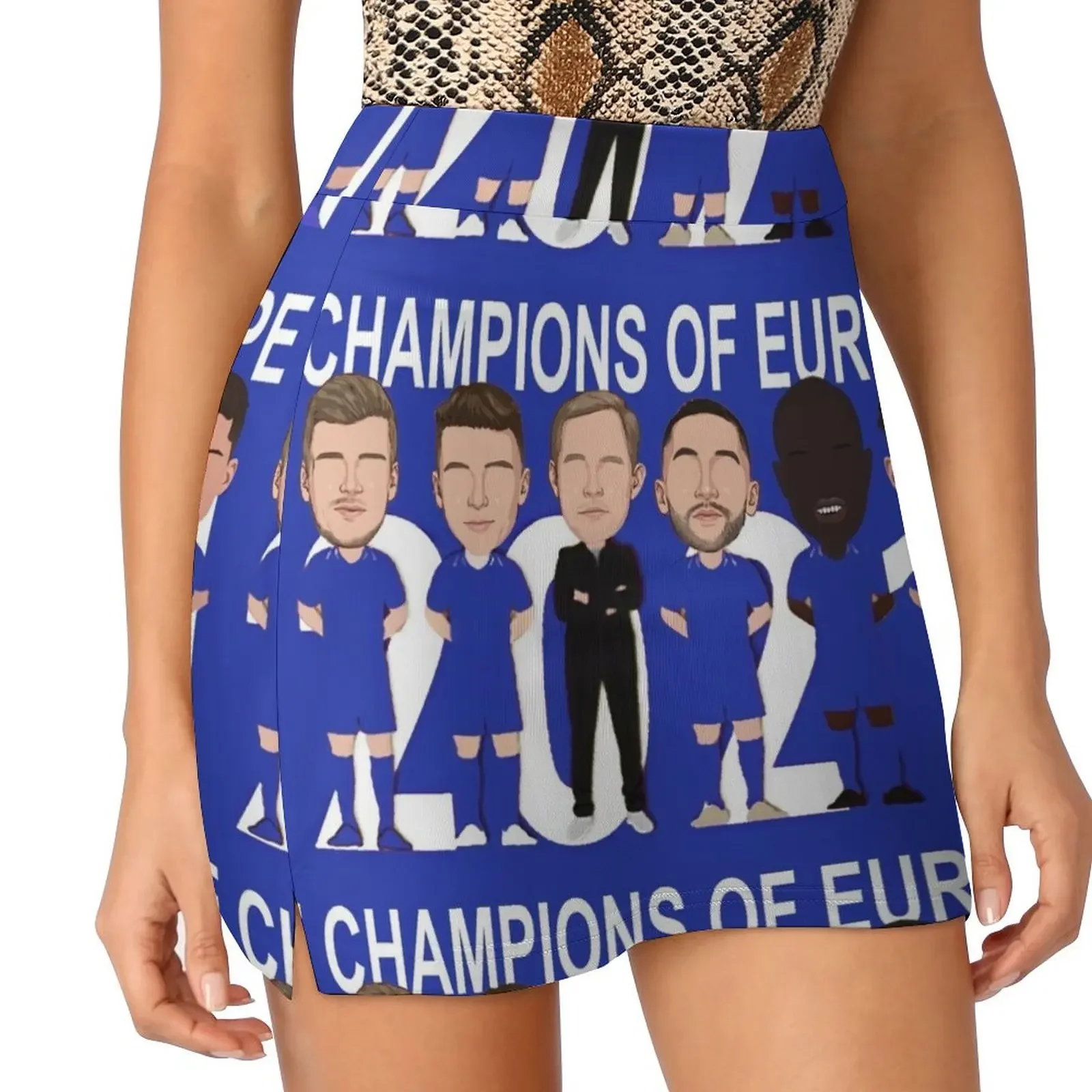 

Chelsea Champions of Europe 2021 Mini Skirt Women's dress summer skirts Miniskirt