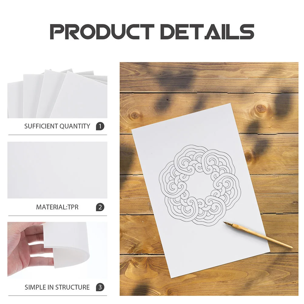 5Pcs Tpr Rubber Stamp Bricks Flexible and Durable for DIY Carving and Artistic Engraving Needs Rubber Bricks DIY Supplies