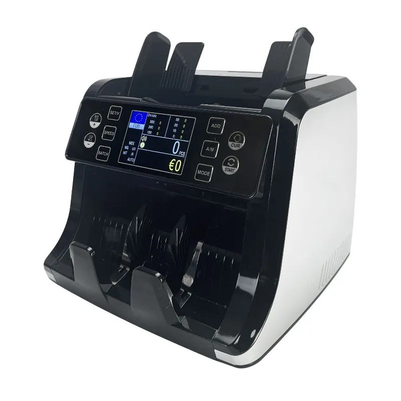 

Multi-Currency Money Counting & Detecting Machine, Supports USD, EUR, GBP, MYR & Polymer Banknotes, Vertical Bill Counter