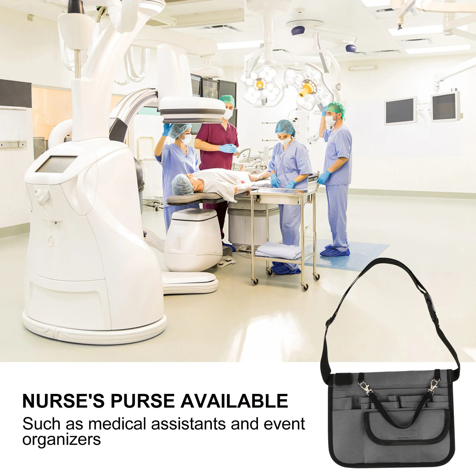 

1Pcs Nurse Waist Pouch Water Resistant Oxford Cloth Medical Utility Belt Bag Multi Compartment Portable Tool Storage Adjustable