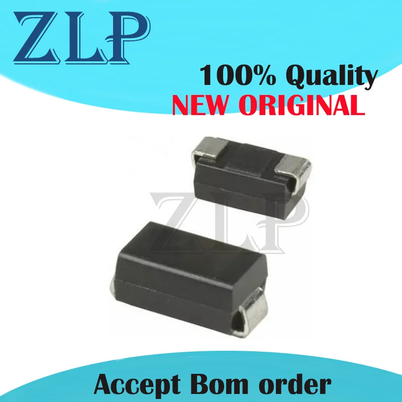 อิเล็กทรอนิกส์หน้าจอไดโอดกู้คืนที่รวดเร็วเป็นพิเศษพิมพ์ NU 0.5A 1000V DO-214AC/SMA U05NU44 TE12L