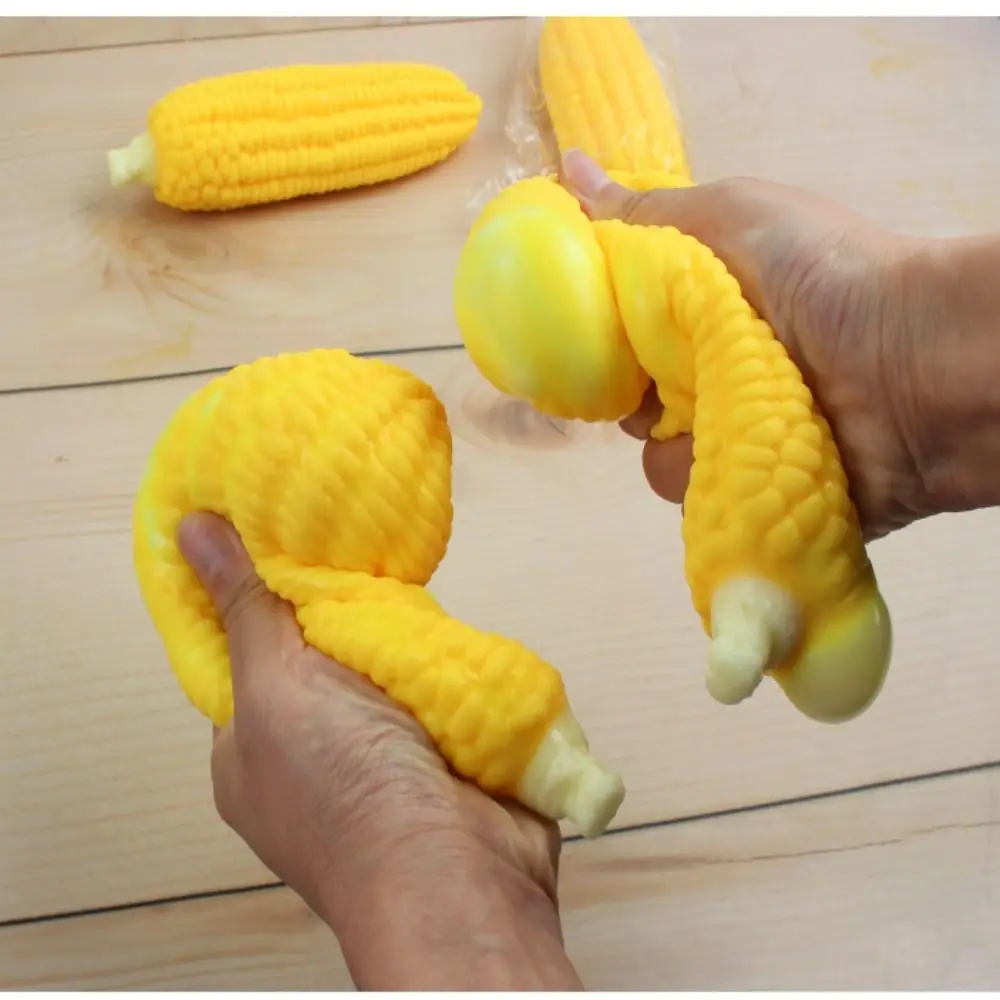 シミュレーショントウモロコシフィジェットシミュレーショントウモロコシゴムソフトベントトウモロコシおもちゃ低反発ミニシミュレーショントウモロコシピンチおもちゃ子供のおもちゃ