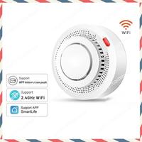 -A21Z Tuya Wifi Smoke Detector Smokehouse Combination Fire Alarm Home Security System Firefighter 1 PCS