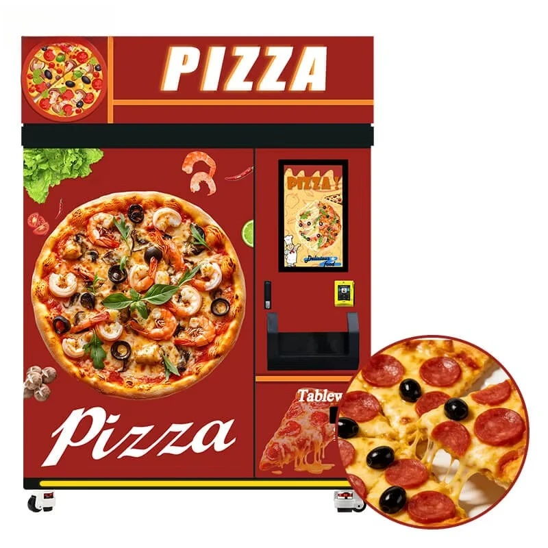FOODLINE Easy Install Pizza Vending Cabinet Low Noise Heating Oven Self Service Fast Food Dispenser