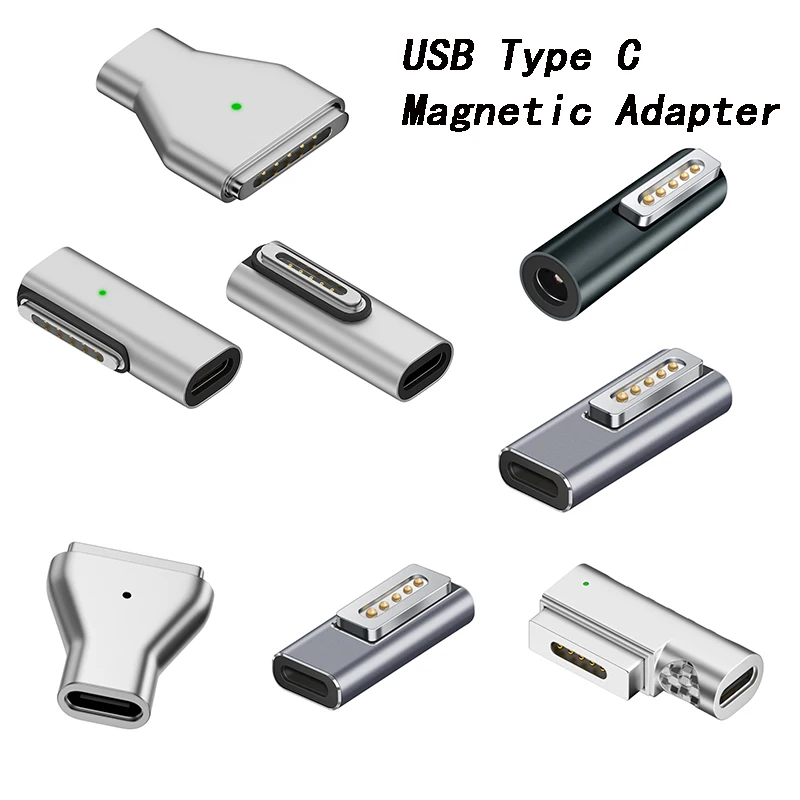 Magnetic Type-C USB C PD Fast Charging Adapter Connector Indicator Light Converter for Magsafe 3 for MacBook Air/Pro Accessories