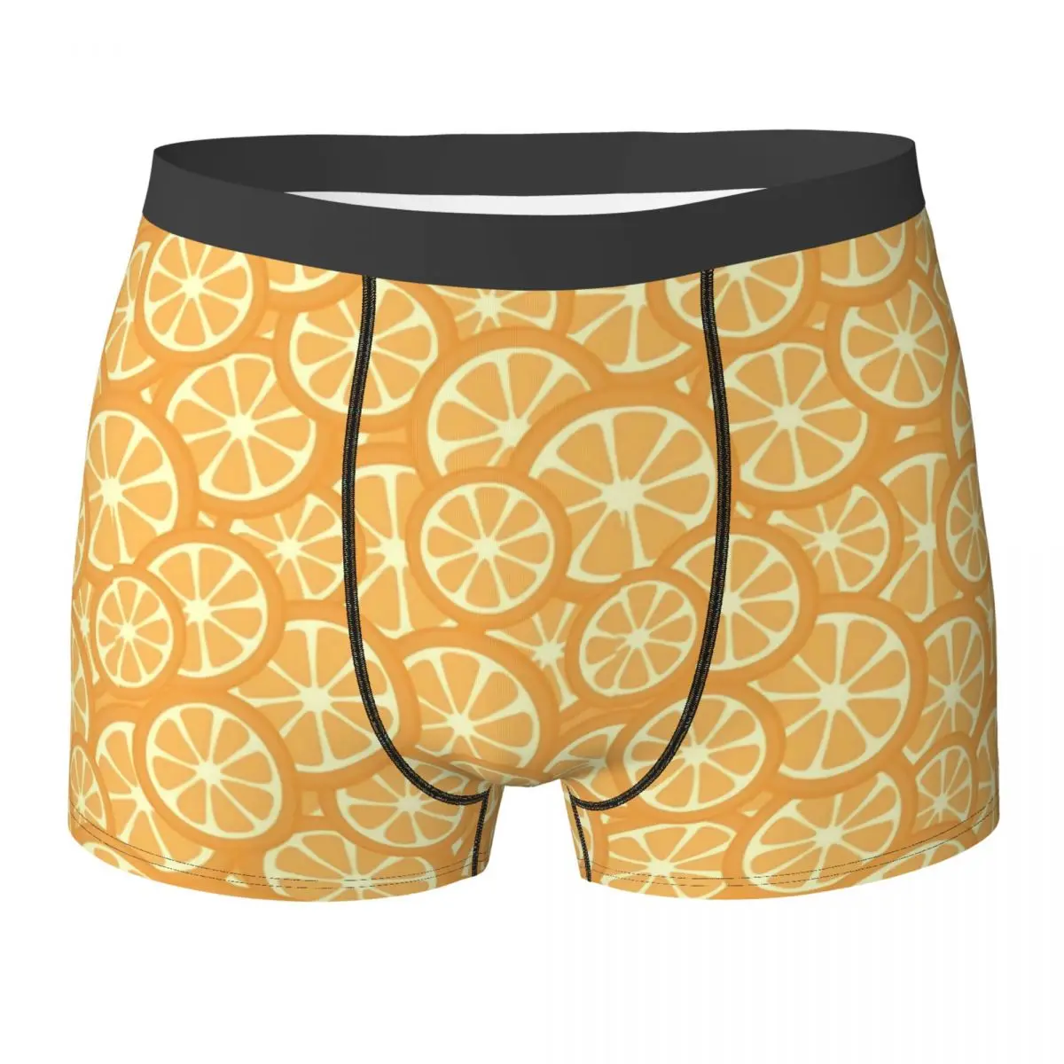 Oranges Slices Underwear Fruits Print Design Boxershorts Hot Men Panties Soft Boxer Brief Birthday Present