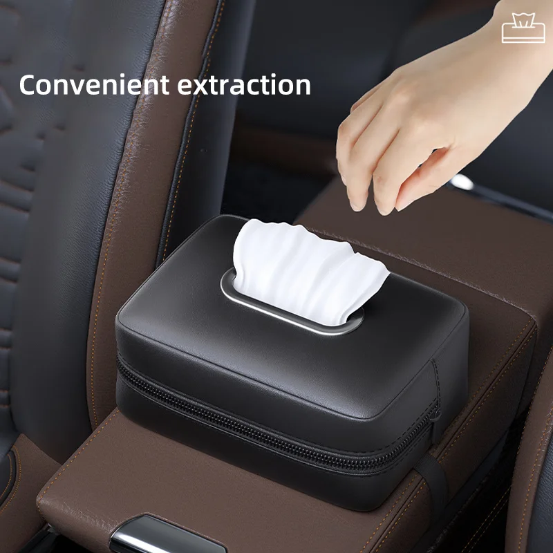 Car Tissue Box Holder for Volkswagen VW GOLF 4 5 6 7 8 MK4 MK5 MK6 MK7 MK8 POLO 6R 6C 9N Tiguan Passat B5 B6 B7 Car Napkin Box view 3