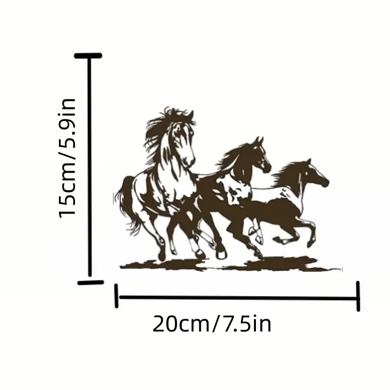 Funny Western Horse Car Sticker For Equestrian Performance: Sunscreen And Waterproof For Cars And Computers