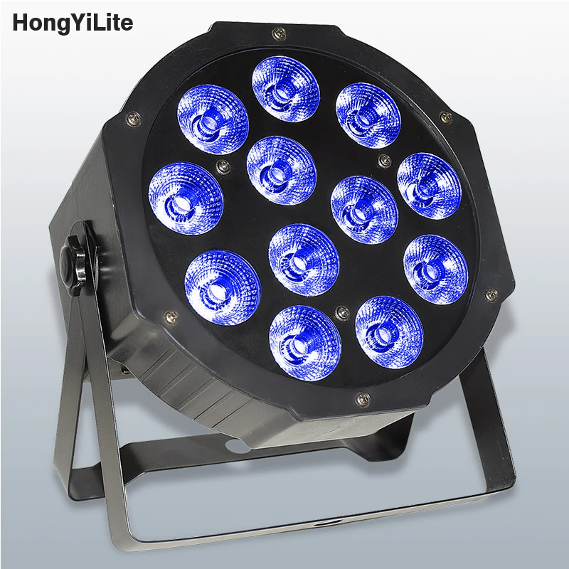 

HongYiLite профессиональный тонкий PAR светильник 12x12 Вт RGBW 4IN1 беспроводной DMX звук с активацией для концертов, клубов, мероприятий, сцены, свадьбы, вечеринки