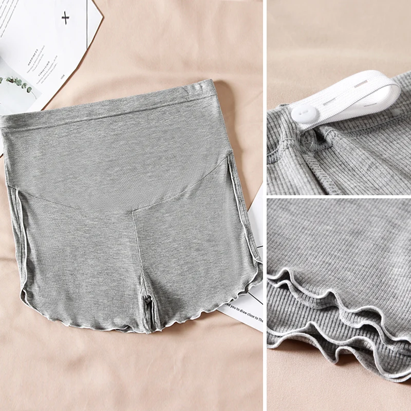 High Waist Adjustable Belly Maternity Shorts Summer Thin Cotton Casual Underwear Underpants for Pregnant Women