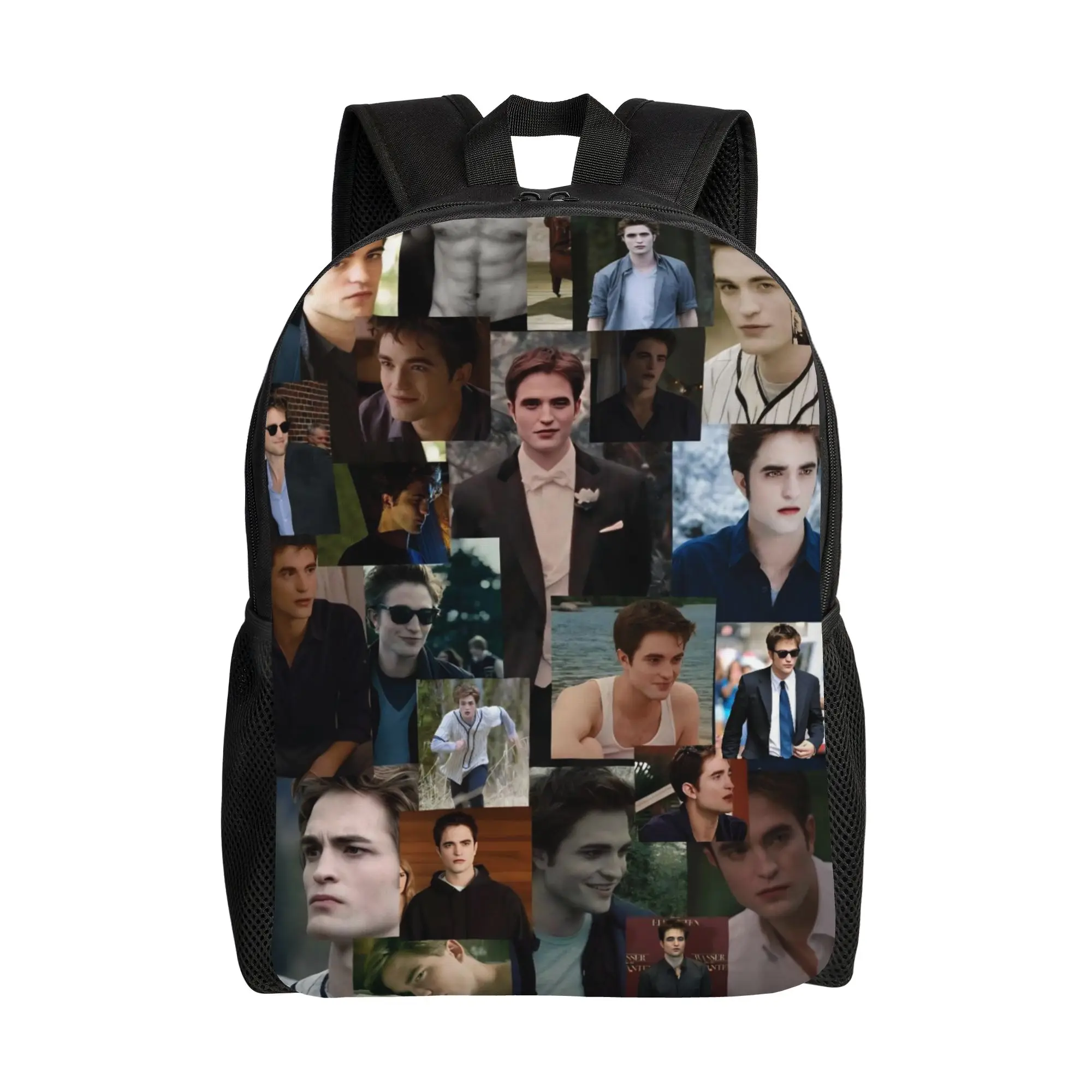The Twilight Saga Movie Fashion Backpack Lightweight High School Work Edward Vampire Daypack for Men Women College Shoulder Bag