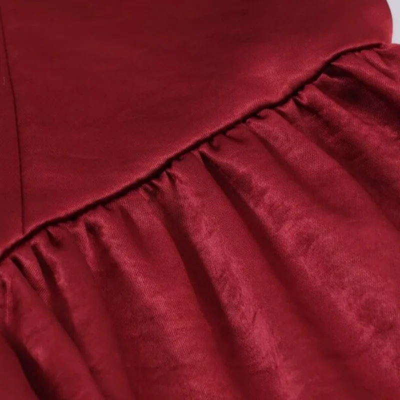 Women Red Party Dresses Retro Sleeveless Backless Mini Dress Elegant Wedding Guest Evening Banquet Birthday Outfit