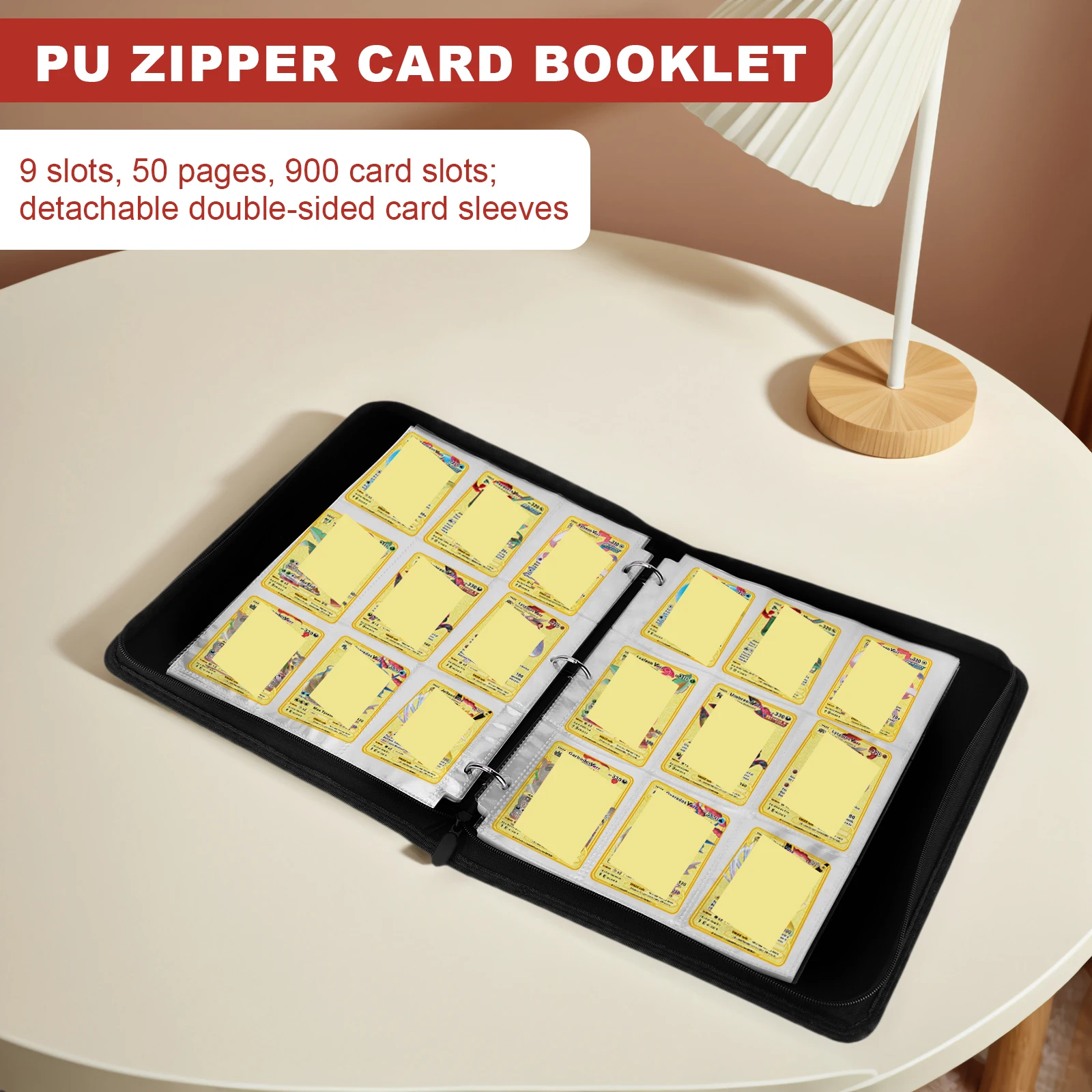 

Альбом для коллекционирования карт на 900 карманов, двусторонний, из ПУ, для карт Pokemon TCG, MTG, других игровых и спортивных карт