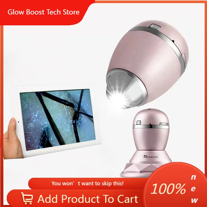 

Миниатюрный интеллектуальный анализатор кожи NY2022 с USB, 200-кратным увеличением, для диагностики волос и кожи головы, тестер состояния кожи, увеличительный анализатор