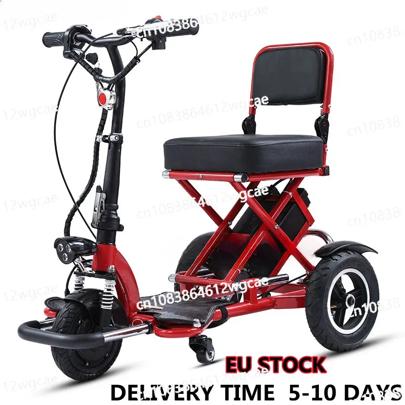 For Seniors Mobility Scooters Disabled Three Wheeler Trike 48V12A40-50KM Folding Electric Tricycle