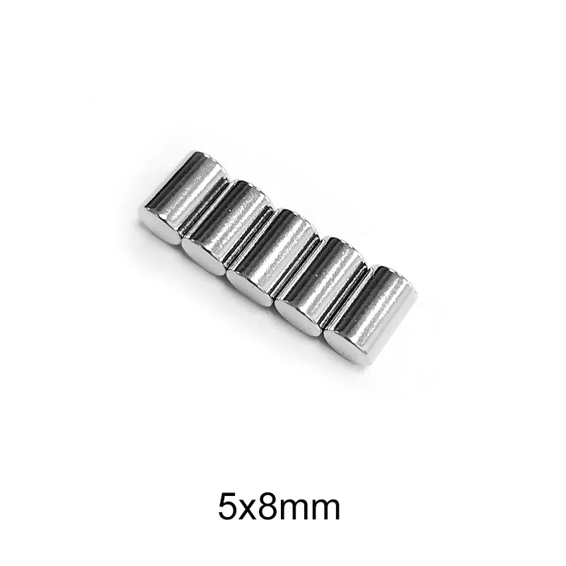 5x8 mm  mini Small Round Magnet 5x8mm Thin Powerful Magnetic Magnets Disc 5*8 mm For Home Refrigerators, Offices DIY