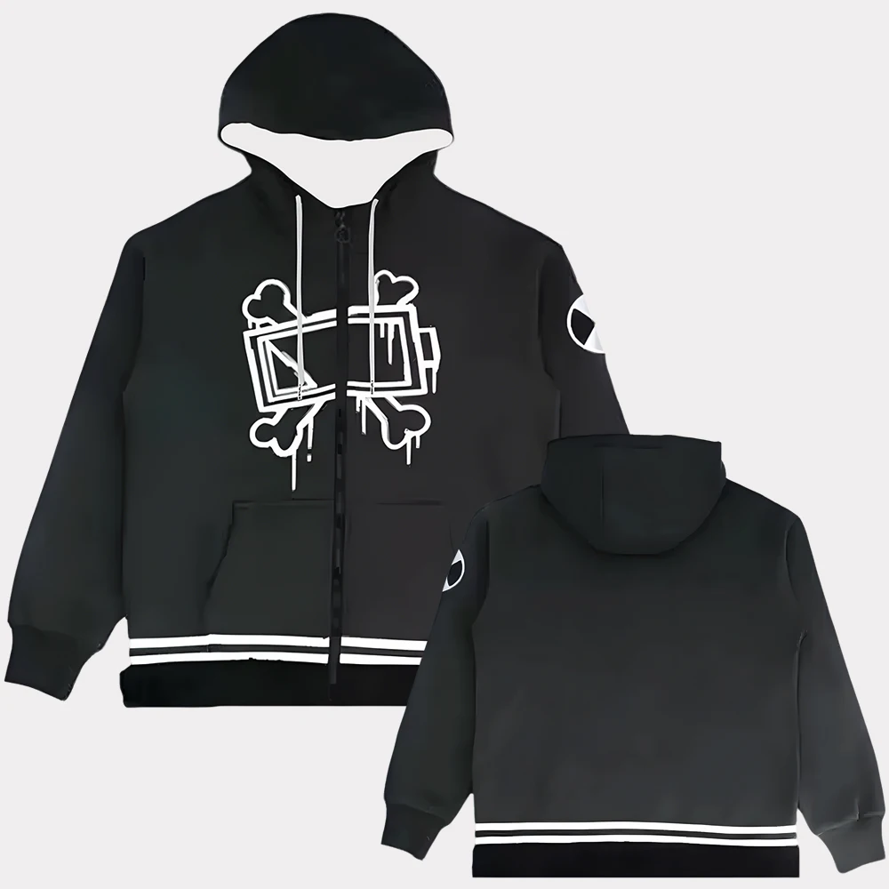 Juego Murder Drones Cosplay cremallera niños Sudaderas con capucha invierno manga larga Sudadera con capucha ropa de calle niños/niñas Zip Up Sudaderas