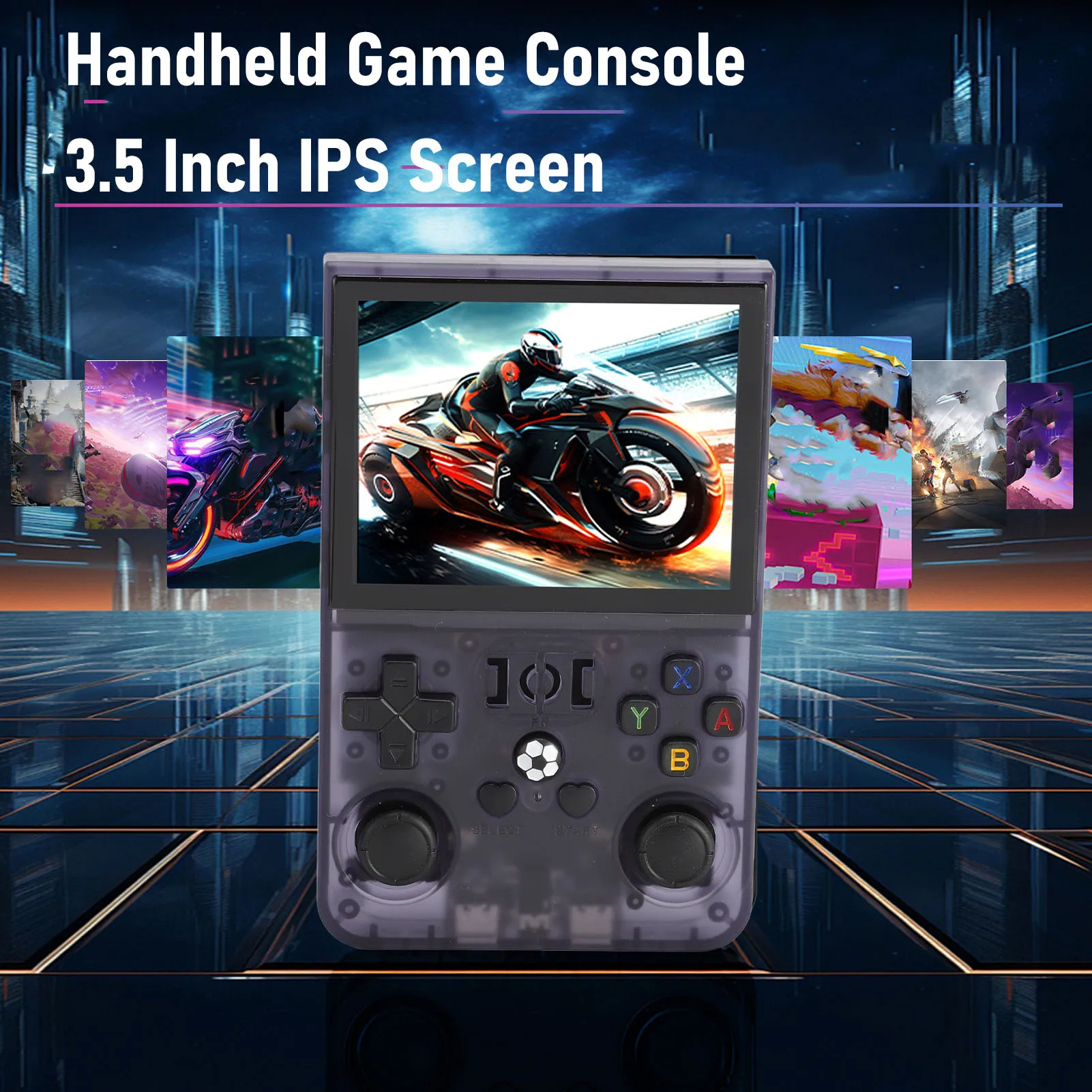 

Retro Games Console 3.5 Inch Screen 4000MAH Long Battery Life Portable Pocket Game Console Support 11 Emulators for Travel