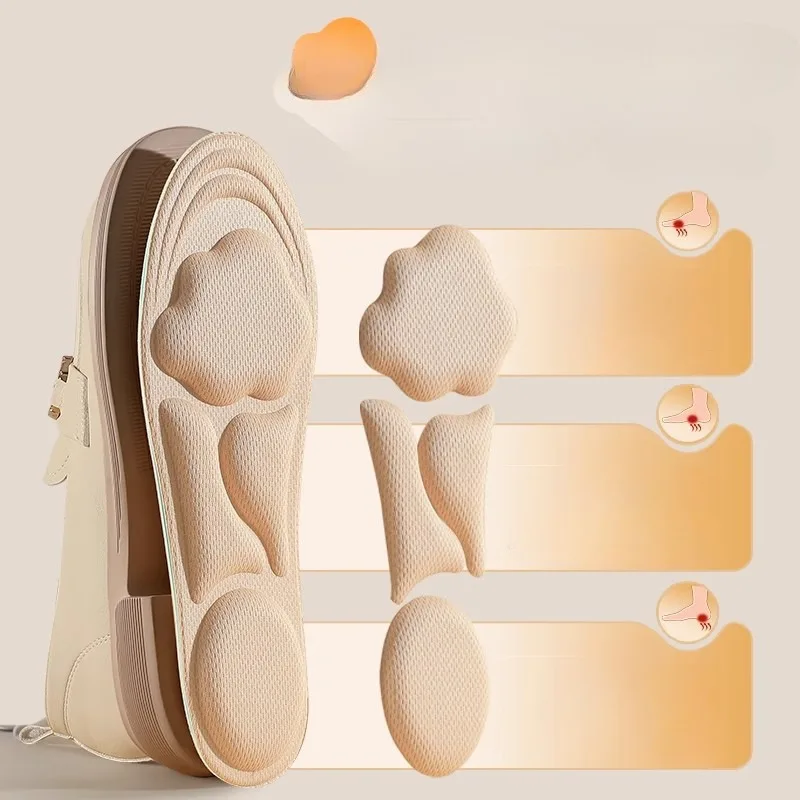 6D تدليك رغوة الذاكرة النعال للأحذية وحيد تنفس وسادة رياضة الجري النعال للأقدام النعال العظام مزيل العرق #3