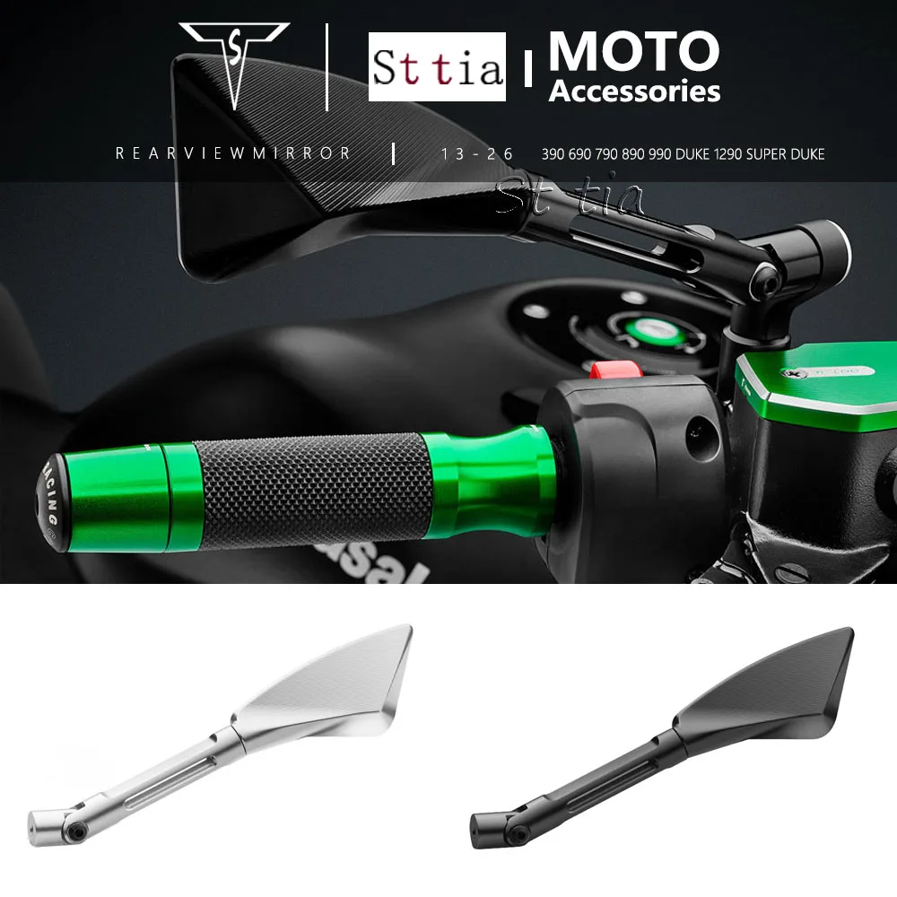 

New Motorcycle Aluminum Rearview Mirror Fit For 390 690 790 890 990 Duke 1290 Super Duke Wind Wing Mirrors Side View Mirrors