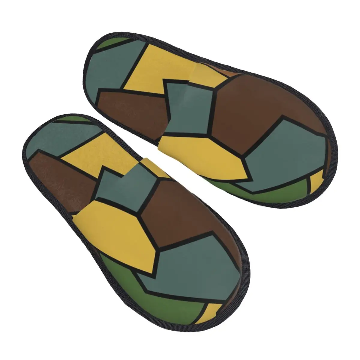 Женские камуфляжные домашние тапочки с индивидуальным принтом WW1, мягкие теплые пушистые тапочки в стиле милитари из пены с эффектом памяти, домашняя уличная обувь