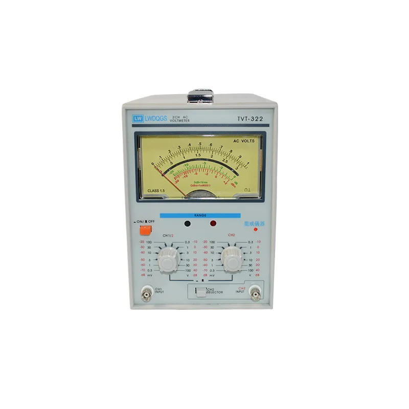 TVT-322 Dual Channel Milivoltmeter Double Needle Millivoltmeter New Design High Quality Pointer Voltage Measuring Instruments