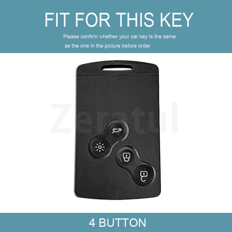 4 Buttons TPU For Renault Duster Captur Clio Logan Megane 1 2 3 Koleos Scenic Nema Fluence Zoe Car Key Case Cover Accessories