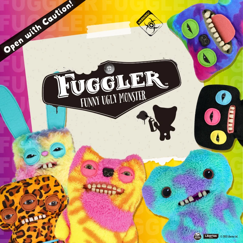 Fuggler ห้องปฏิบัติการ Misfits Edition Fuggler ตลกน่าเกลียด Monster Gaptooth McGoo Oogah Boogah ฟันน่าเกลียดของเล่น Plush Wacky ของเล่นสนุก