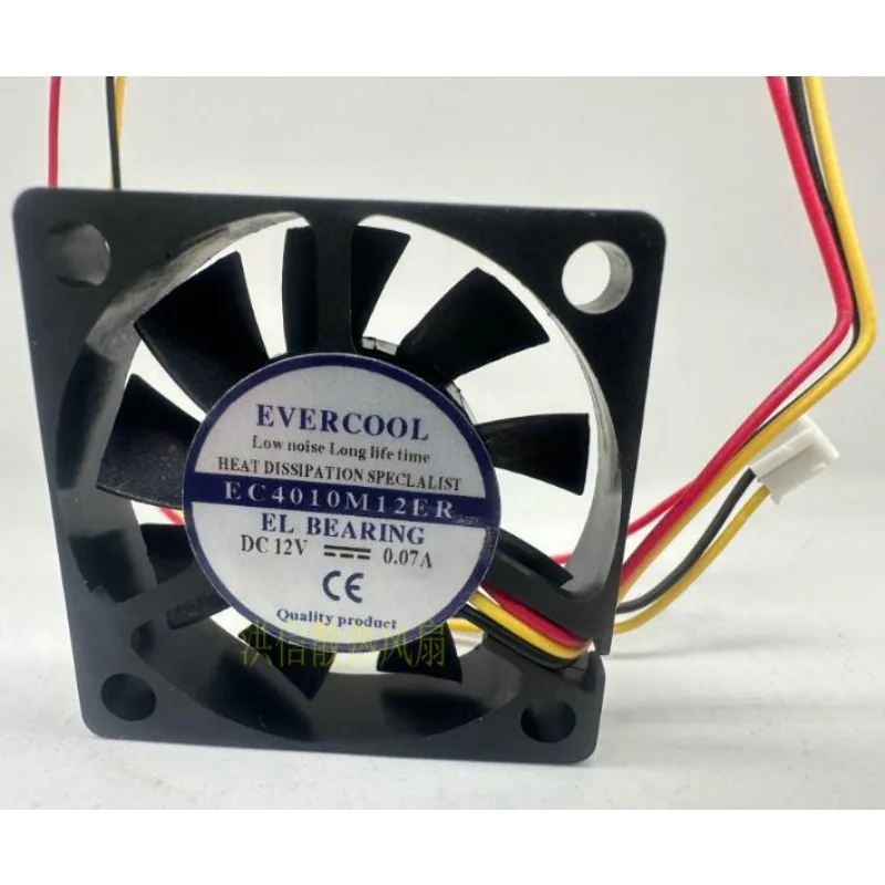 New Cooler Fan for EVERCOOL EC4010M12ER DC12V 0.07A 4010 Cooling Fan 40*40*10MM