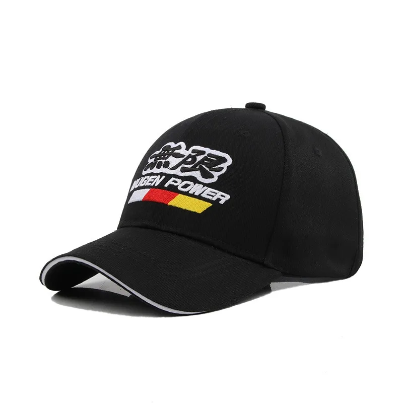 Mugen Power Outdoor Summer Sports Hat Embroidery Baseball Caps Spring Autumn Outdoor Adjustable Casual Hat Sunscreen Hat Sticker