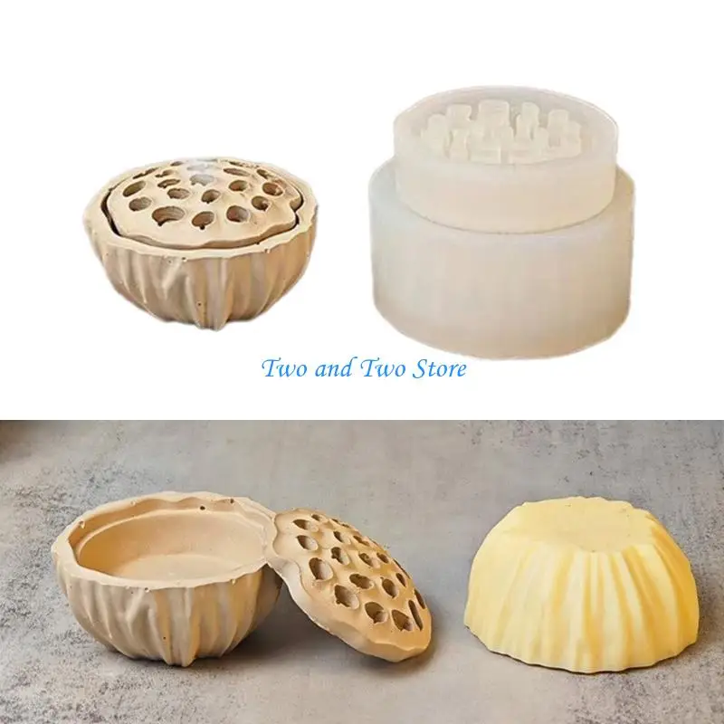 

HX6F Silicone Holder Mold Epoxy Resin Casting Ashes Catcher Mould Handmade