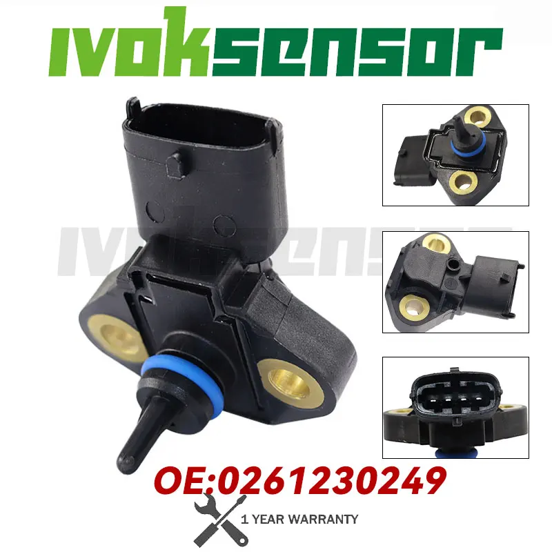 INTAKE MANIFOLD PRESSURE MAP SENSOR For OPEL Combo Zafira VAUXHALL FIAT Panda Ducato Grande IVECO Daily 0261230249 55559358