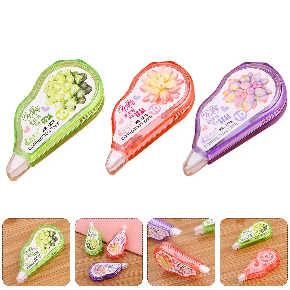 

5pcs Adhesive Student Supplies Office Correction Tape Use Cover Mistakes Student Correction Tape Neat Alternative