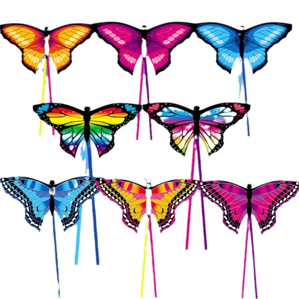 Gemakkelijk te vliegen Kleurrijke vlindervlieger Mooie vlinderbesturing Kindervlieger Lange staart 100 meter vlieger String Flying Kite