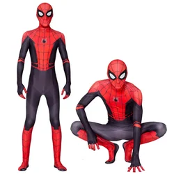 Alta qualidade super-herói spidermans traje bodysuit para adulto elastano zentai festa de halloween cosplay macacão estilo 3d