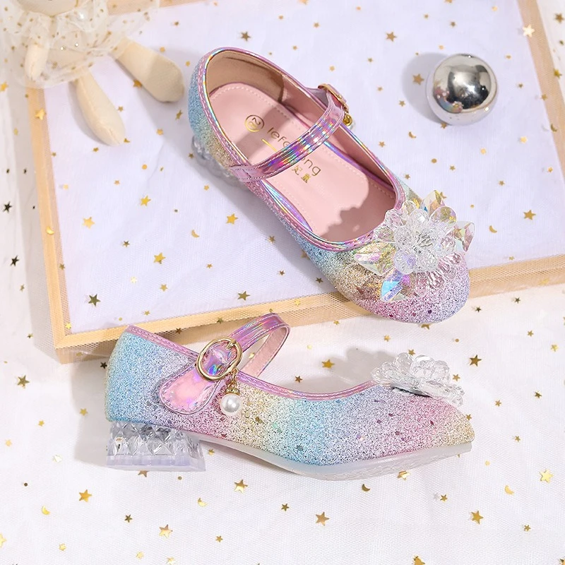 

Fashion Girls' Performance Shoes 2025 Spring New Kids Leather Shoe Simple Girls Princess Shoes Anti Slip Child Casual Shoe Туфли
