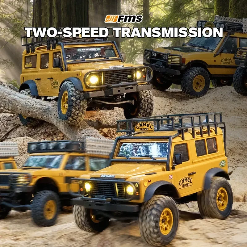 FMS 1:24 FCX24M Land Rover Camel Trophy Edition RTR Family Climbing Remote Control Toy Car Model
