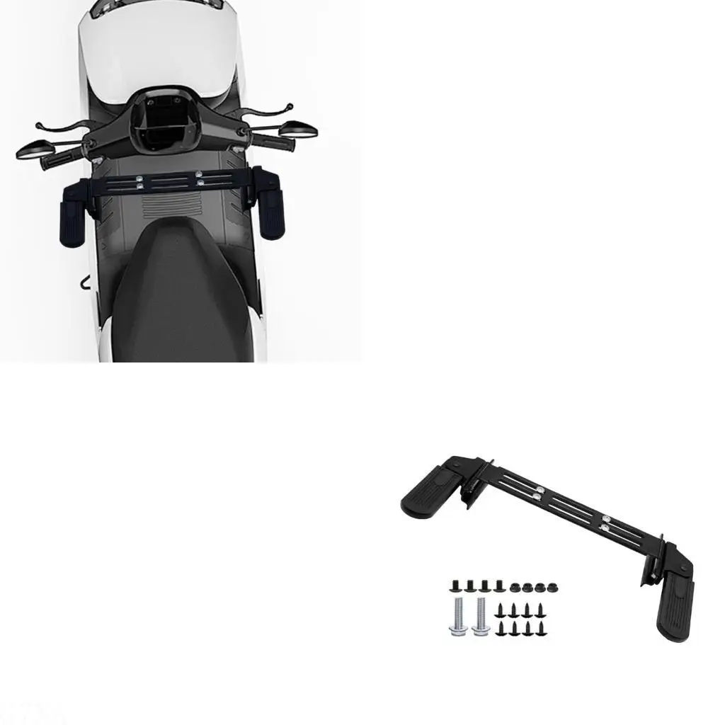 

G7NA Easy Installation Electric Bike Footrest Universal Scooter Modification Accessories Steel Pedals Foldable Front Pedals