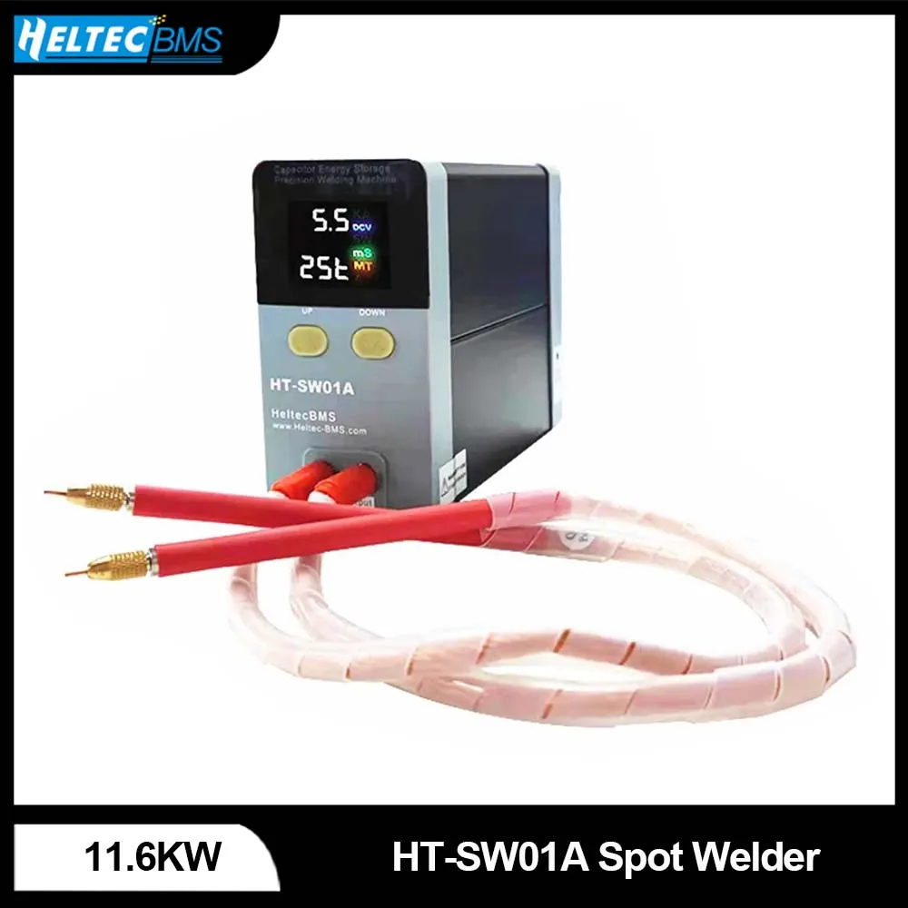 Heltecbms HT-SW01A 11.6KW Battery spot welder for 18650/21700/32700 button battery point welding machine 0.05-0.2MM