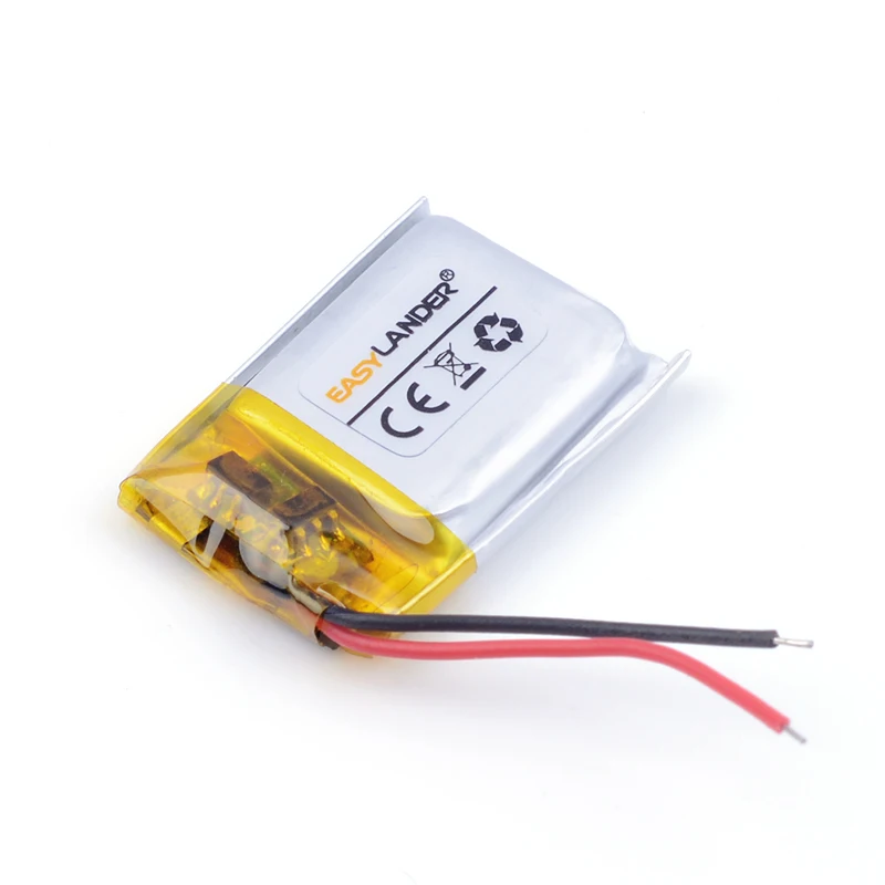 3.7V 401725 100mAh Rechargeable Lithium Li-ion Li Polymer Battery For GPS MP3 Recorder bluetooth headset