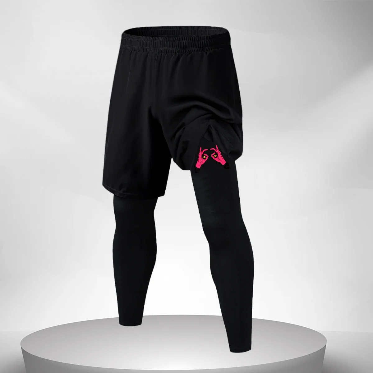 Fitness Training Pants Men\'s Running Compression Pants Quick Dry Gym Workout Leggings Male Sport Bottom