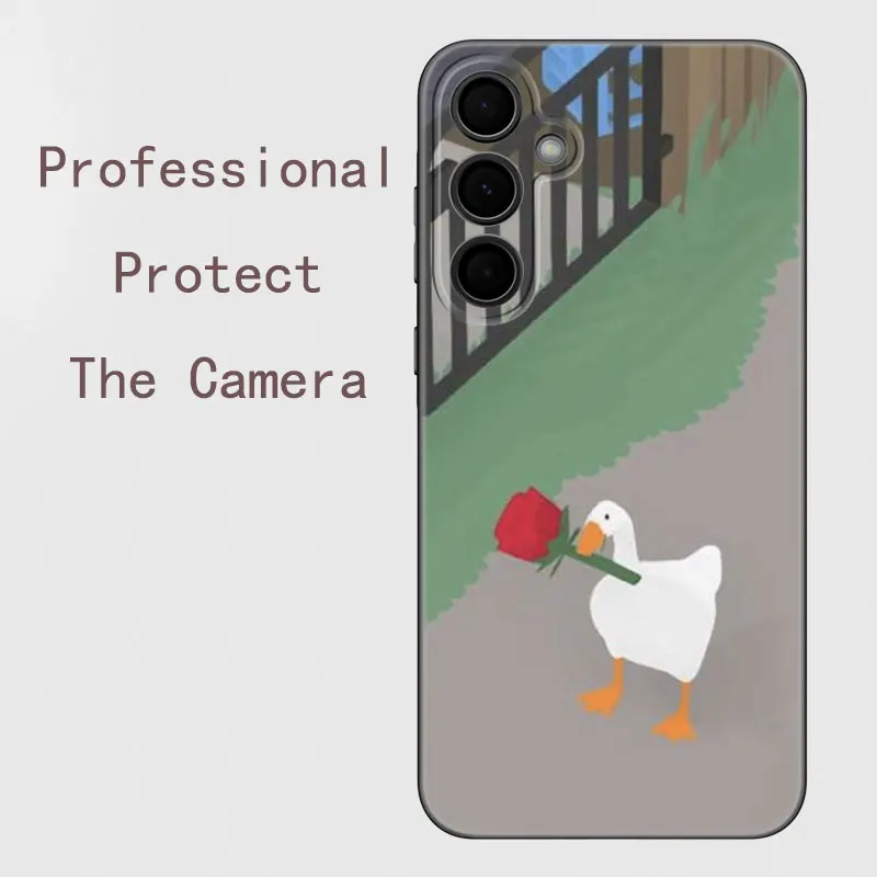 Duck Goose Game Phone Case For Samsung A13 A22 A24 A32 4G A25 A34 A35 A52S A53 A54 A55 A73 5G A12 A14 A15 A23 A31 A33 A50 A51